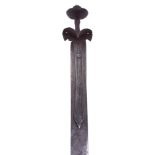 Early Indian Sword Khanda, 17th Century
