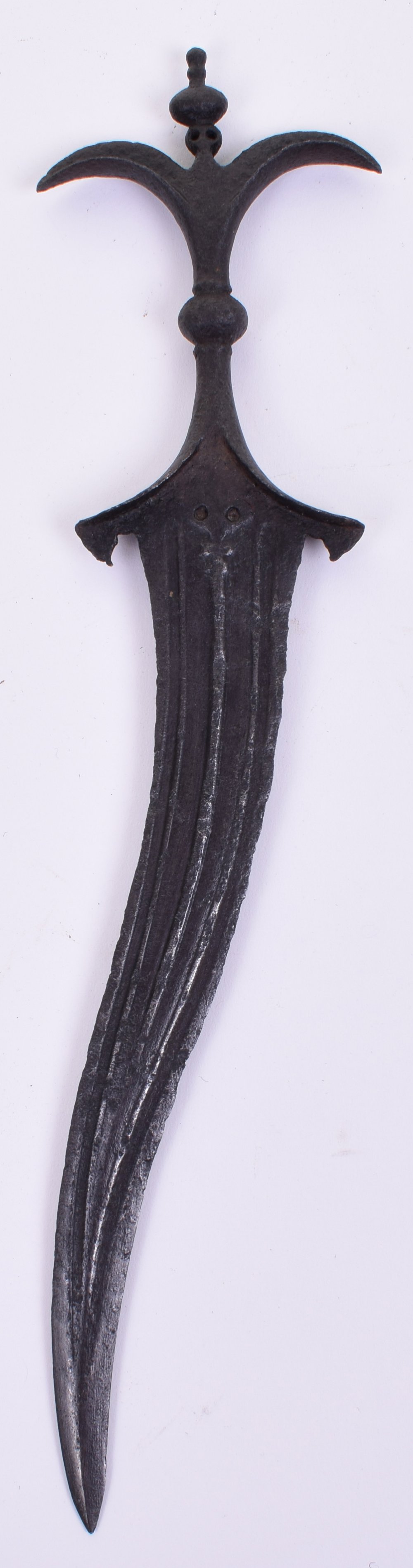17th Century Indian All-Iron Dagger Chilanum - Image 2 of 5