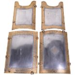 Set of Four 19th Century Indian Large Body Armour Plates Char Aina from Punjab