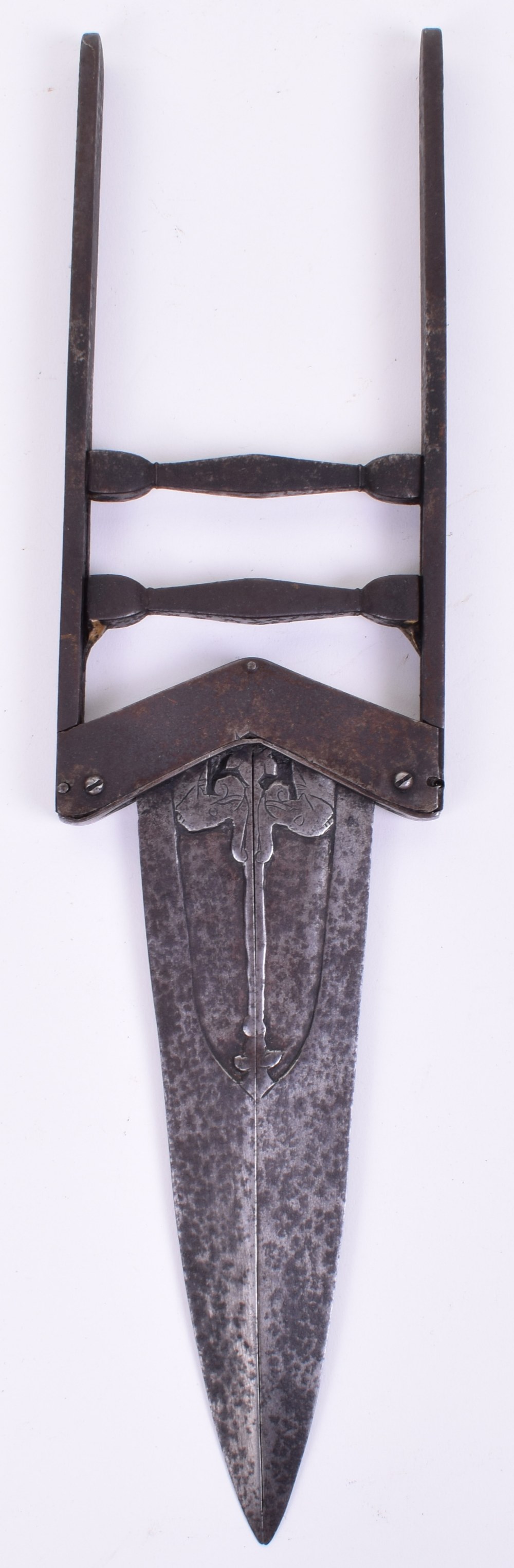 Unusual Indian ‘Scissors Katar’, 19th Century - Image 2 of 7