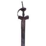Good Indian Fighting Sword Khanda, Late 17th or Early 18th Century
