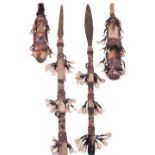 Two Very Similar Tribal Spears from Borneo