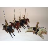 Britains set 94, 21st Lancers in steel helmets