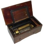 A small hooked-tooth musical box playing four airs, probably by F. Conchon, Circa 1877, Ser. No.