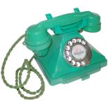 A very rare type 234 mid-war jade green Bakelite telephone, Impressed mark 164-44/1, with the