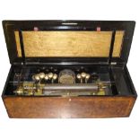 A large Interchangeable part-orchestral cylinder musical box, by Samuel Troll, Circa 1885, Ser.