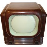 A Bush type 22 table television receiver,1950, 405-line, with 8-inch screen, cream mask, in