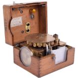 A pigeon-racing recording clock, Circa 1920, No. 79157, With keyed and secure recording movement,