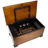 A three Bells-in-View musical box, most probably by P.V.F., Circa 1885, Ser. No. unknown, Playing