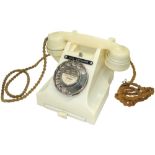 A rare type 312 ivory Bakelite telephone, Impressed mark 164-56, With Call Exchange button and