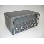 An Eddystone shortwave Communications receiver, Type EC10, Ser. No. 6695, With 5-wave linier dial,