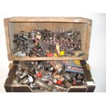 A good quantity of mixed radio and television valves, Mostly unboxed, various makers, at least