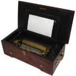 A musical box playing eight airs, Circa 1890, Ser. No. 2621, With small single-spring lever-wind