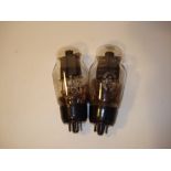 A matched pair of KT66 valves, Marconi, no cartons. (2)