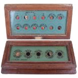 Stately home servant’s call boards, by J. F. Taylor, Bridport, Late 19th century, The larger of