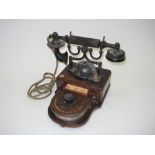 A rare Parsons-Sloper Secret Service extension table telephone, by Gent & Co., British, with