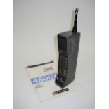 A classic first-generation Motorola 8500X ‘Brick’ mobile cell phone, Early 1980s, No. 384, with