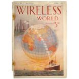 Wireless World monthly: April 1913, Vol. I, No. 1, The very first issue, colour globe cover,