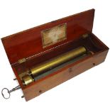 A transitional-period key-wind musical box, by F. Nicole, retailed by Keith Prowse, Circa 1838, Ser.