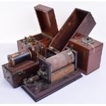 Early medical induction electricity machines: Late 19th century, A 1KV coil on mahogany base;