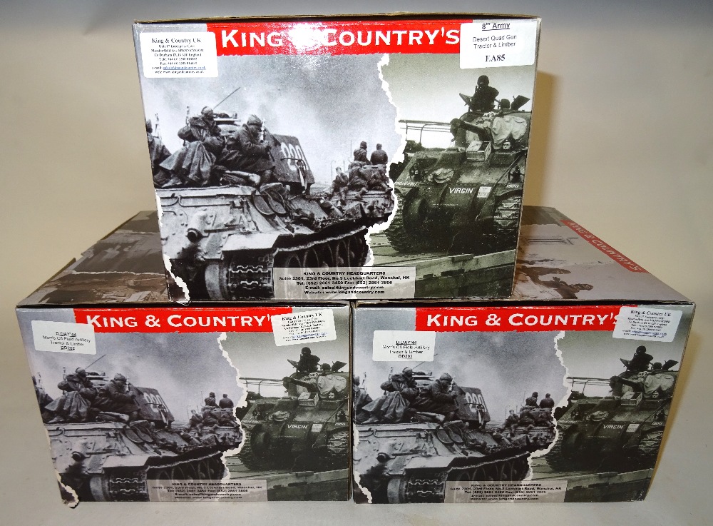 King and Country sets EA85 Desert Quad Gun Tractor and Limber