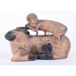 Old Chinese Carved Soapstone Figure