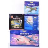 Four Corgi World War II The Aviation Archive 1:72 Scale Models, AA99120 Guadalcanal two piece set,