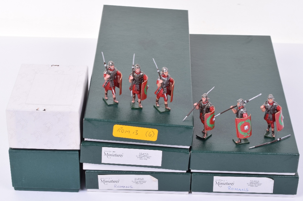 Thirty-Two Whittlesey Roman Miniatures Toy Figures, in Seven Boxes. Figures are in good to very good