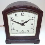 A 1930s Smith Electric mantel alarm clock