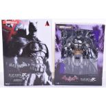 Two Batman Play Arts Action Figures, Arkham Asylum No.3 Batman Armoured, Arkham City No.4 Batman ‘