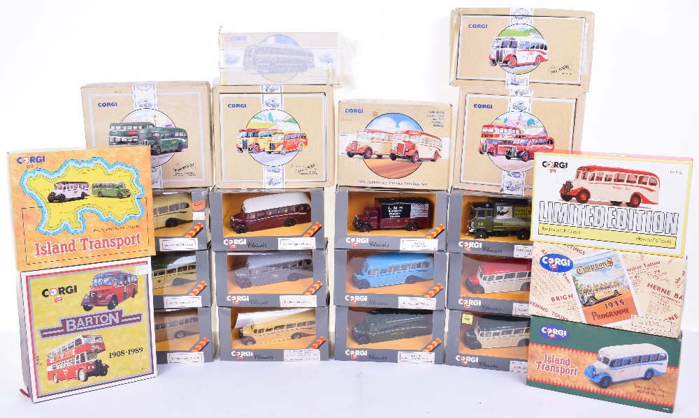 Corgi Classics Boxed Bus & Coach Models, including: D949/23 Bedford OB coach Howards Tour, 97179