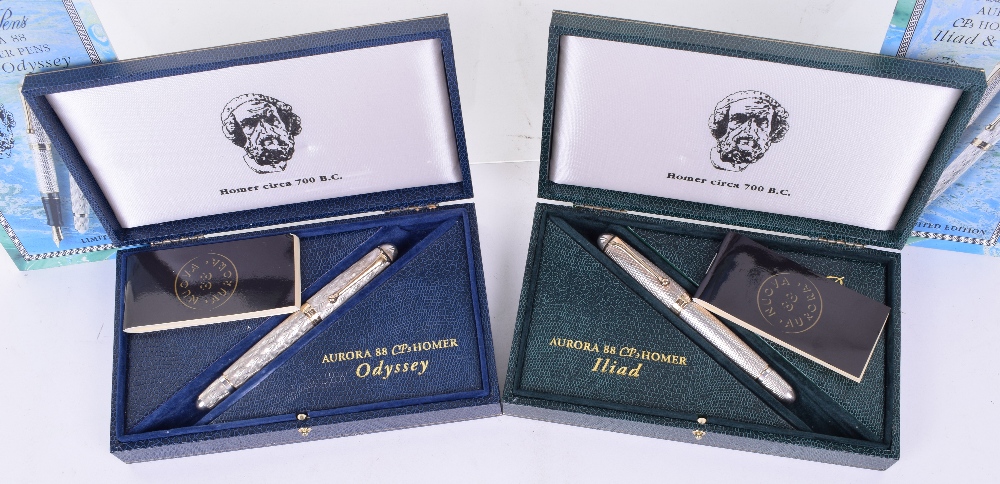Aurora CP3 Homer Limited Edition Cased Fountain Pens Iliad & Odyssey - Image 2 of 5