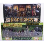 Two Lord Of The Rings Toy Biz Action Figure Sets, ‘The Two Towers’ Helm’s Deep Battle Set of six