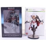 Assassins Creed Revelations Ezio Figurine, highly detailed and XBOX White Edition Assassins Creed II