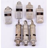 Selection of 1920’s & 1930’s Dated Military Whistles