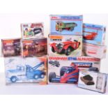 Collection of Plastic Model Kits, including 5 x Matchbox Snap fit 1:32 scale Mack Wrecker PK-6803,