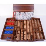 Bilo-fix Wooden and Plastic Construction Set, Complete with instructions and a handmade wooden