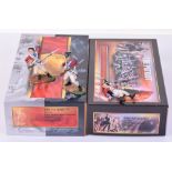Six Conte Collectibles The Patriot Figures in Two Boxes, including “British Regular Casualties/