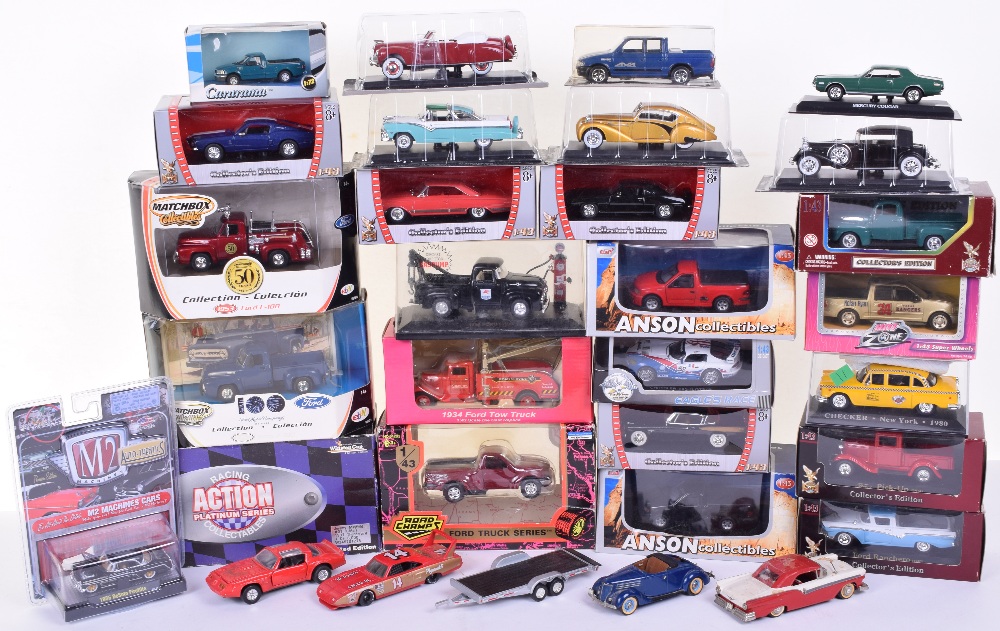 Collection of American Die-Cast models, 2 x Matchbox Collectibles 50 years 1953 Ford F-100 and