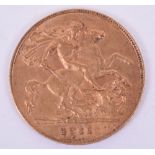 1911 George V Half Sovereign Coin