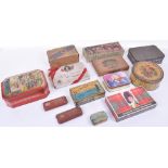 A Quantity of Assorted of Lithographed Tins, Chocolate Boxes and other items, including Bulwark