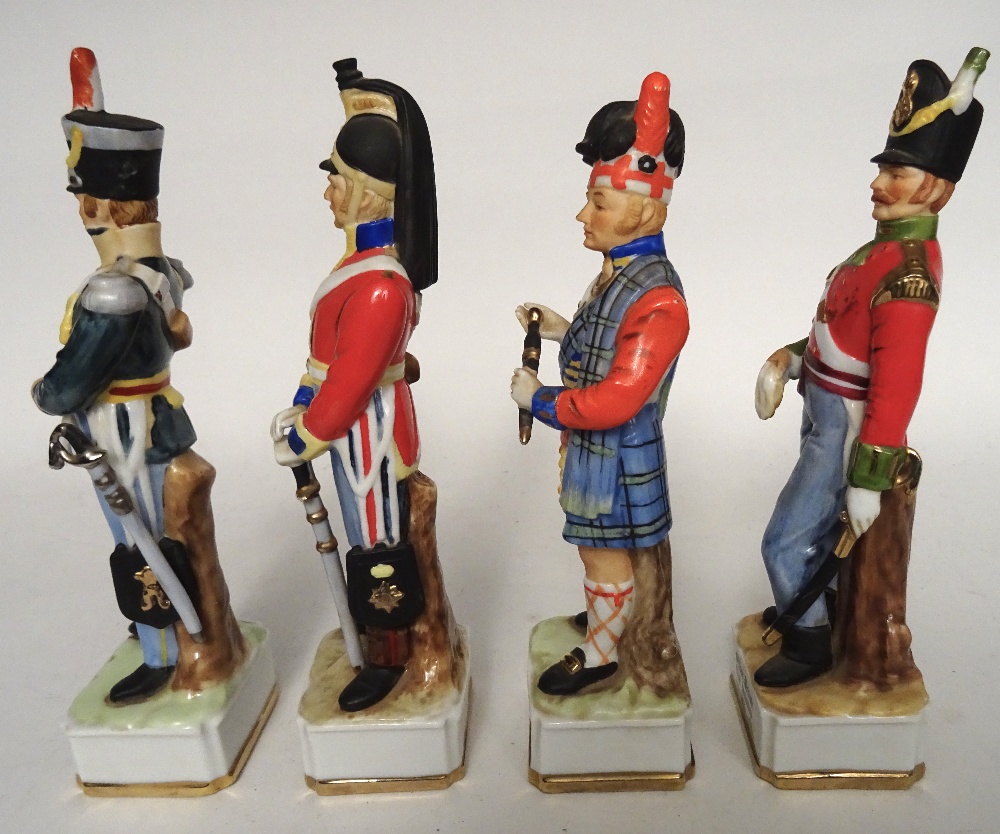 Porcelain Military Figurines - Image 2 of 6