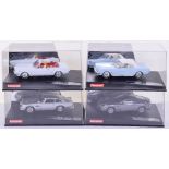 Four Evolution Carrera James Bond 007 1:32 Scale Slot Cars, 25735 Aston Martin DB5, 25737 Ford