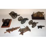 Collection of Model Artillery Pieces