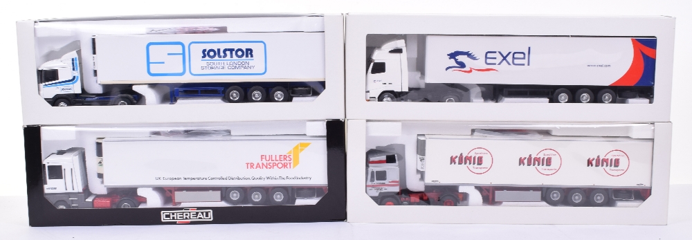 Four Articulated Lorries 1:43 Scale Models, 2 x Louis Serber models consisting of 1 x Chereau