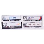Four Articulated Lorries 1:43 Scale Models, 2 x Louis Serber models consisting of 1 x Chereau
