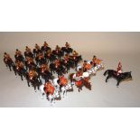 Britains sets 00073 and 00074, Mounted Band of the Life Guards in State Dress