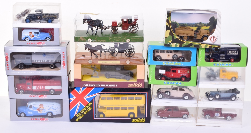 Collection of Commercial Models, 7 x Solido including Collection Militaire I C4 Bache No.6021,