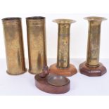 WW1 Trench Art made by German Prisoner of War of Queens Regiment Interest