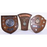 Three Wooden Presentation Shields of Royal Air Force Interest